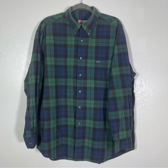 Chaps Ralph Lauren. Plaid Long Sleeve Button Down Shirt. Size XL. Excellent cond - Picture 1 of 5